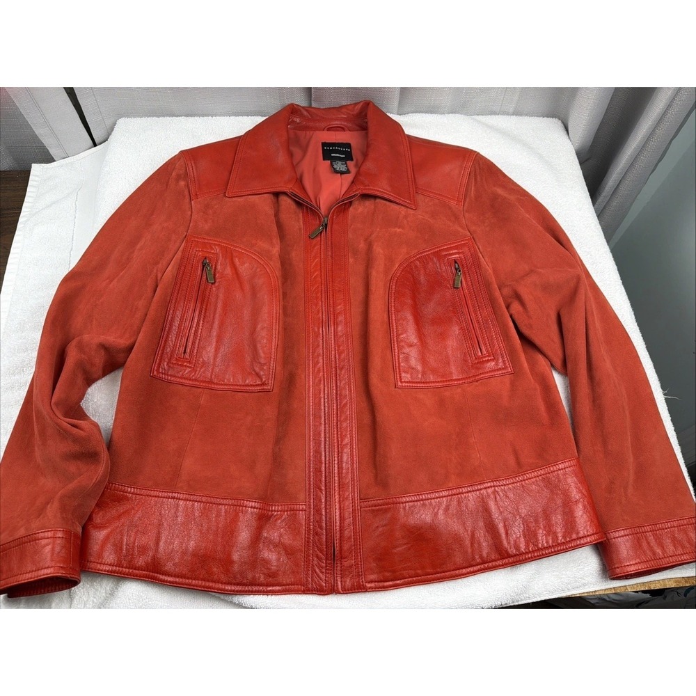 Doncaster RED Suede And Leather Jacket 18W Good Condition! Beautiful Jacket